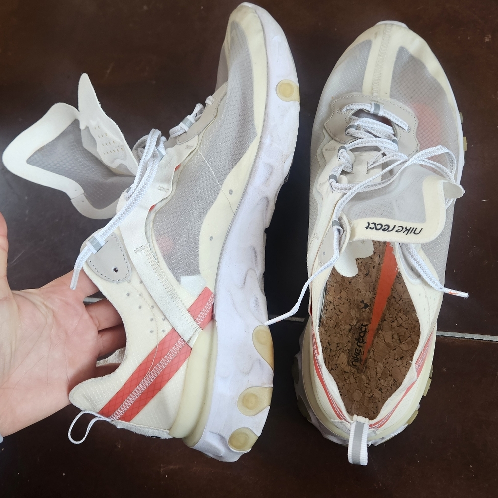 Nike React Element 87 Epic Sail Light Bone 15 - Picture 9 of 14